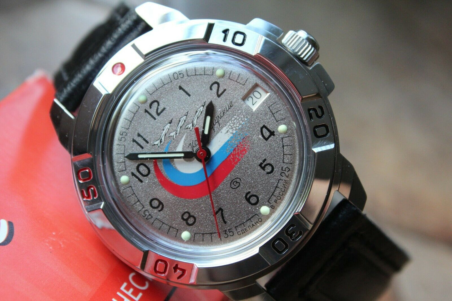 Vostok Komandirsky Military Wrist Watch # 431562 NEW