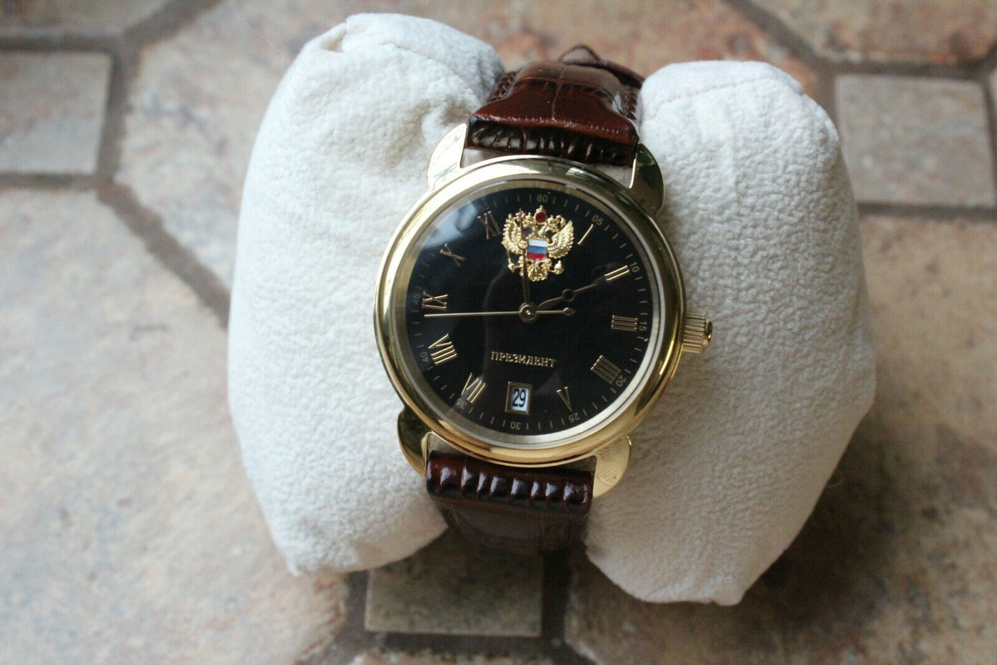 Russian President 4076681 Quartz Men's Wrist Watch Poljot