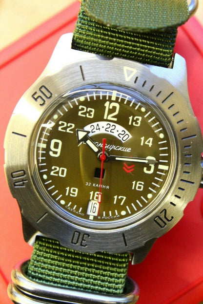 Vostok Komandirsky Mechanical Automatic Wrist Watch K-35 350754