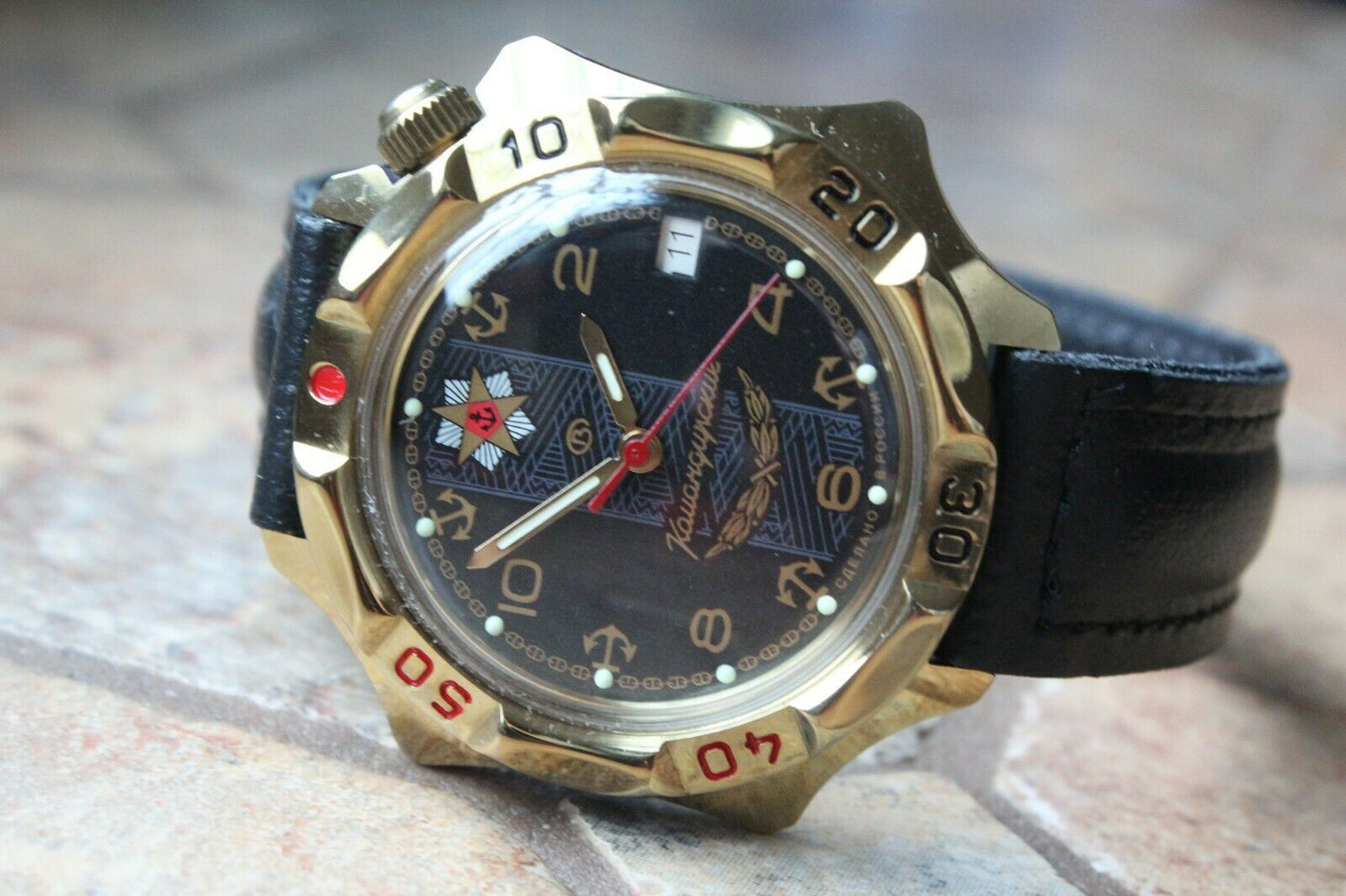 Vostok Komandirsky Mechanical Manual Winding Wrist Watch 539301