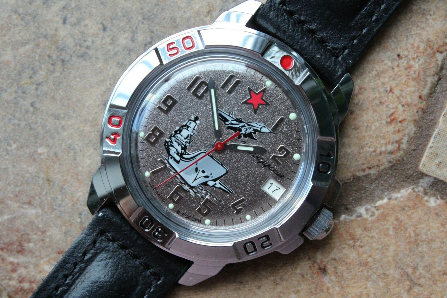 Vostok Komandirsky Military Wrist Watch # 431402 NEW