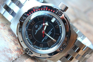 Russian Mechanical Automatic Wrist Watch VOSTOK AMPHIBIAN DIVER 160355