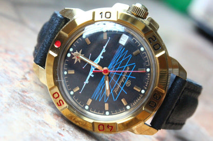 Vostok Komandirsky Military Wrist Watch # 439499 NEW