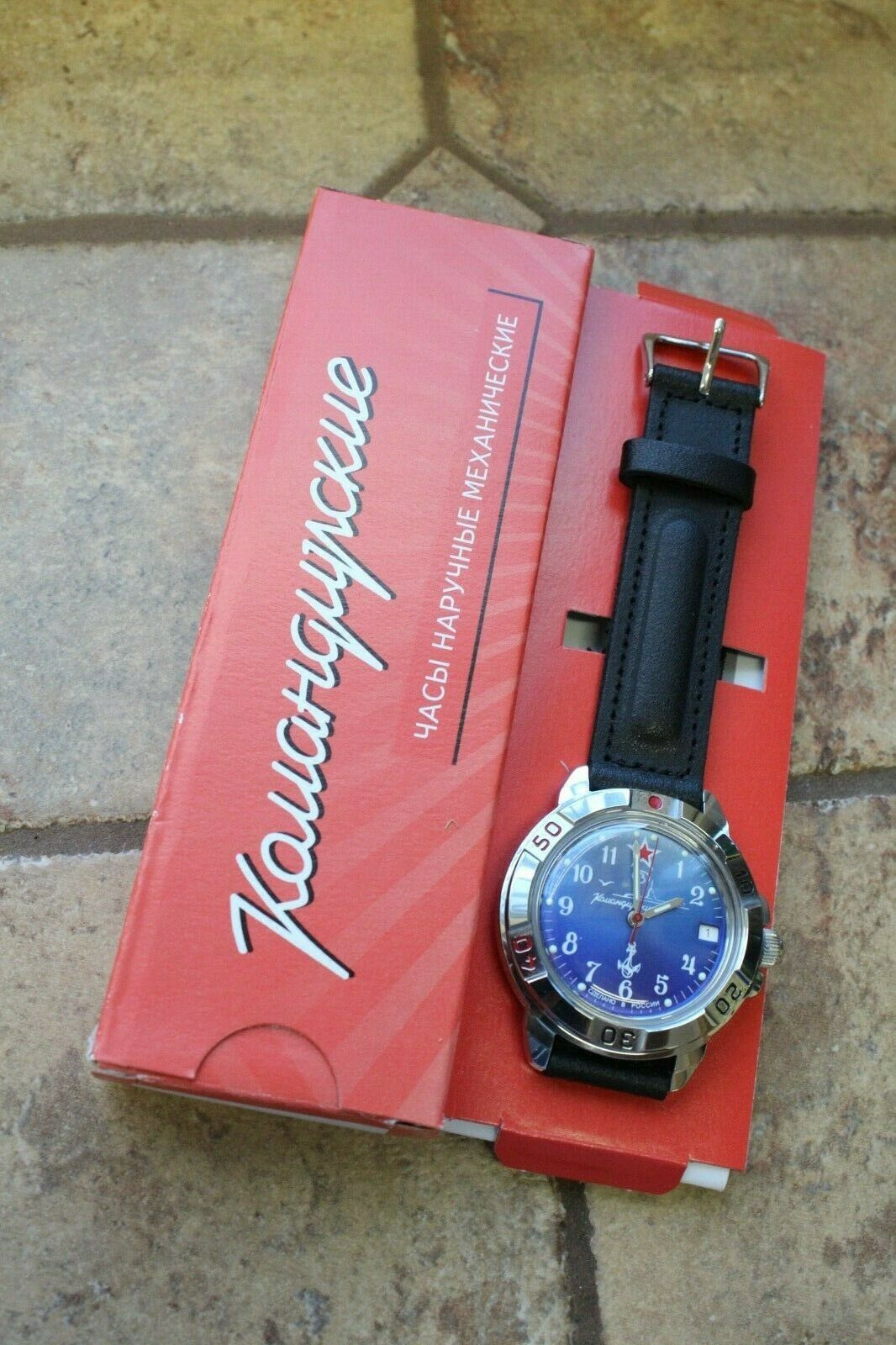 Vostok Komandirsky Military Wrist Watch # 431289 NEW