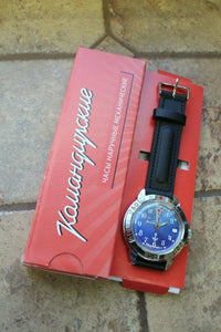 Vostok Komandirsky Military Wrist Watch # 431289 NEW