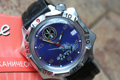 Vostok Komandirsky Russian Military Wrist Watch # 531772 NEW