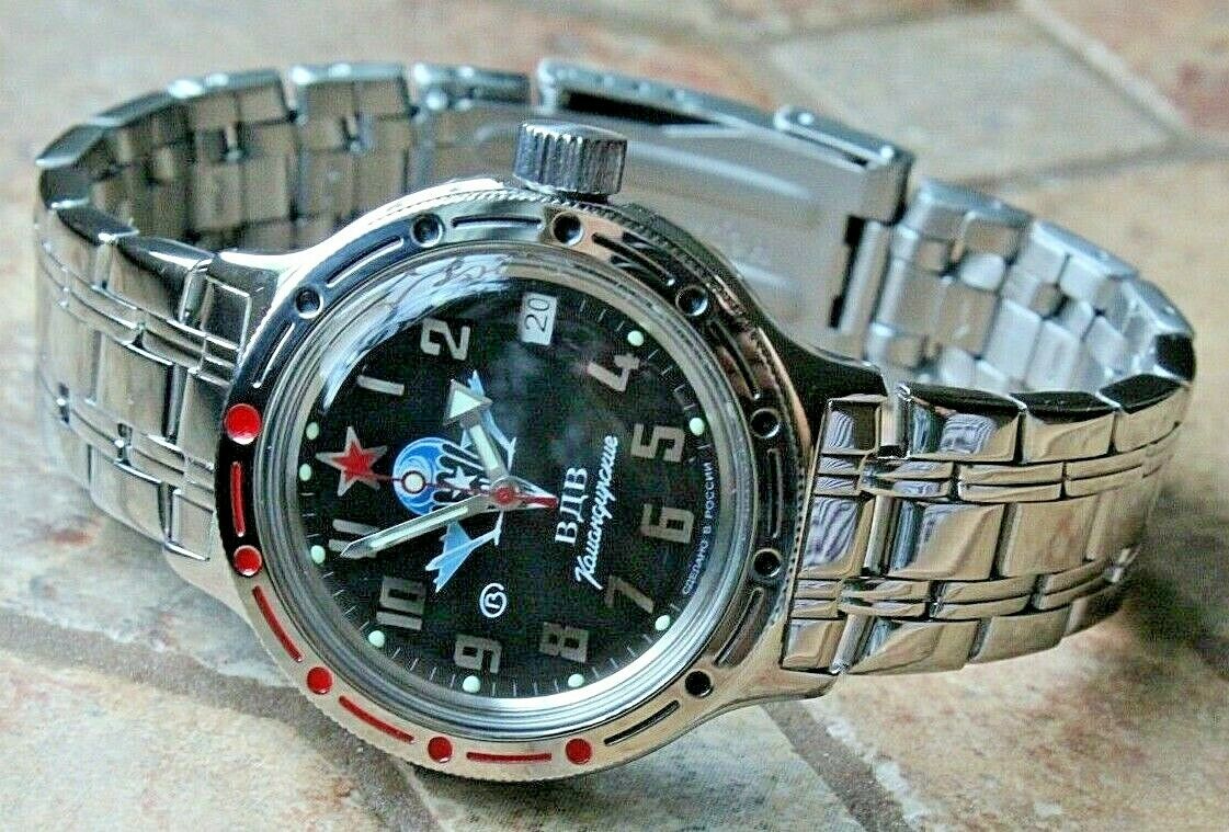 Vostok Amphibian Mechanical Automatic Wrist Watch Diver 420288