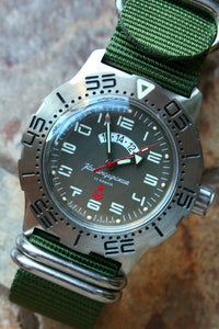 Russian Mechanical Automatic Wrist Watch VOSTOK Komandirsky K-35 350755