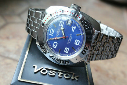 Russian Mechanical Automatic Wrist Watch VOSTOK AMPHIBIAN DIVER 710432