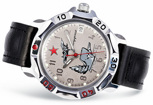 Vostok Komandirsky Russian Mechanical Military Wrist Watch Red Star 811402