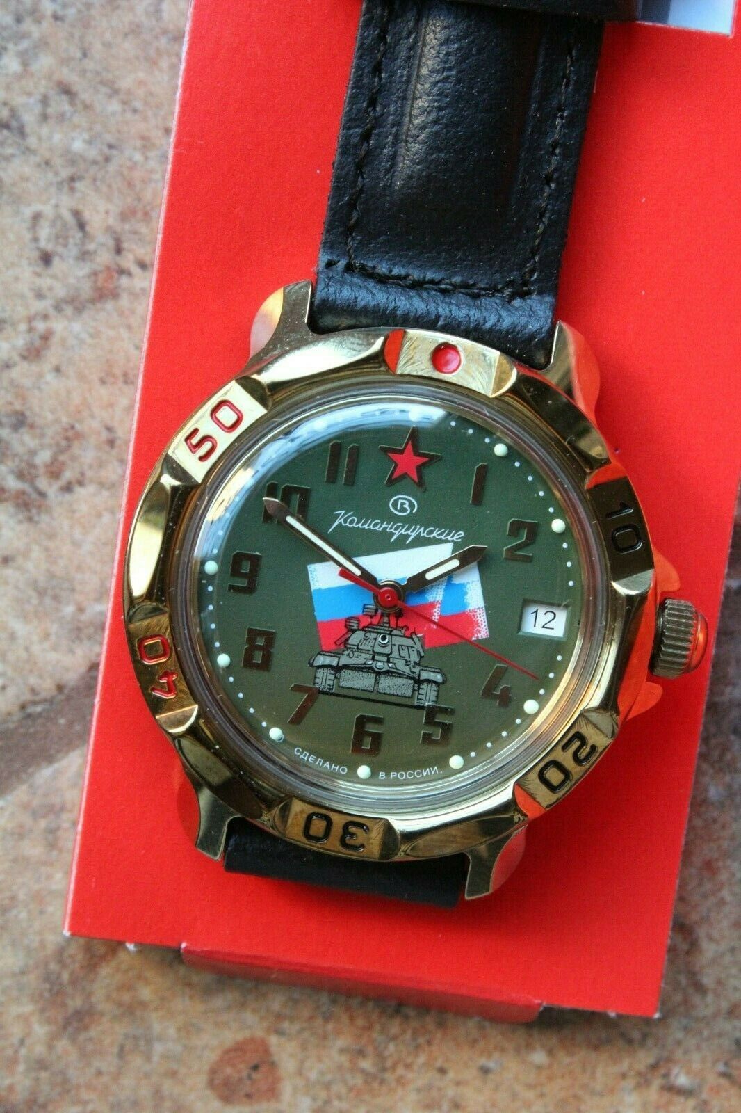 Vostok Komandirsky Mechanical Manual Winding Wrist Watch 819435