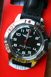 Vostok Komandirsky Military Wrist Watch # 431941 NEW