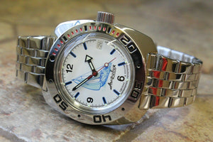 Russian Mechanical Automatic Wrist Watch VOSTOK AMPHIBIAN DIVER 710615