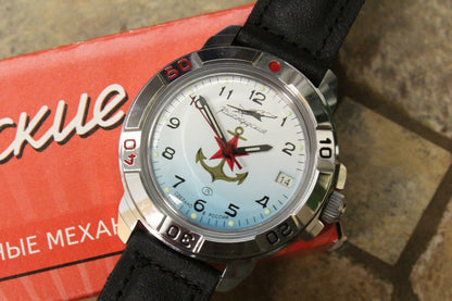 Vostok Komandirsky Russian Military Wrist Watch # 431084 NEW
