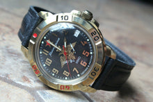 Load image into Gallery viewer, Vostok Komandirsky Russian Military Wrist Watch Aerospace Defense Forces 439632
