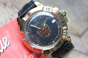 Vostok Komandirsky Military Wrist Watch # 439770 NEW