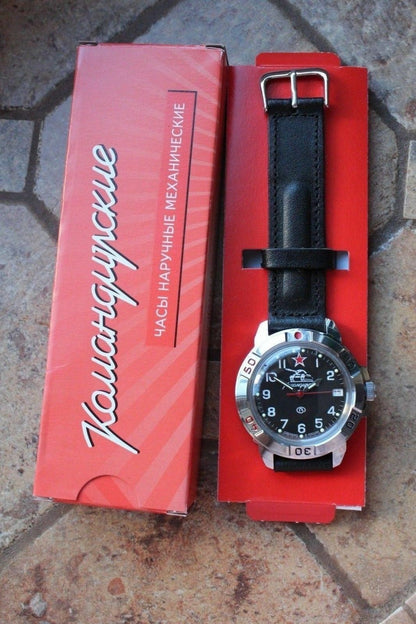 Vostok Komandirsky Military Wrist Watch # 431306 NEW