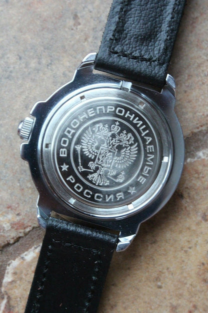 Vostok Komandirsky Military Wrist Watch # 431330 NEW