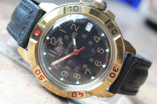 Vostok Komandirsky Mechanical Manual Winding Wrist Watch 439782