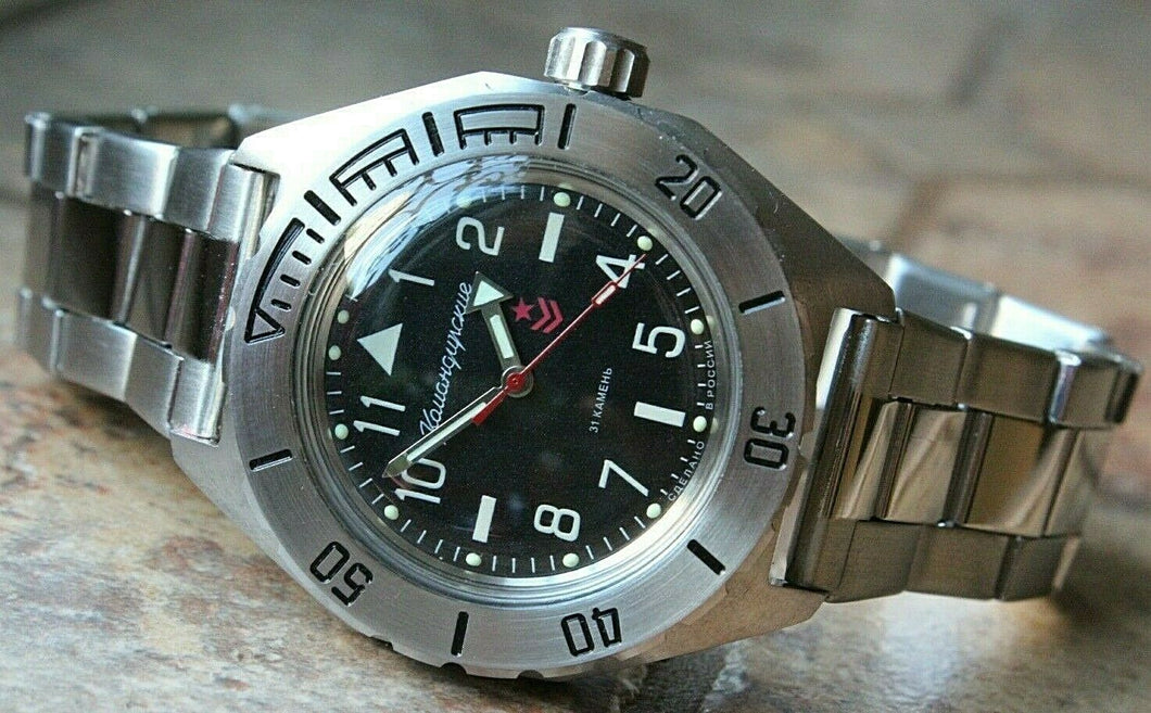 Vostok Komandirskie Automatic Russian wrist watch 650540