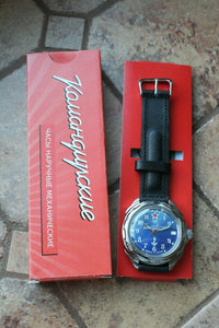 Vostok Komandirsky Russian Military Wrist Watch Submarine 211289