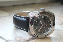 Load image into Gallery viewer, Russian Mechanical Automatic Wrist Watch VOSTOK AMPHIBIAN Leather Band 710526-L1
