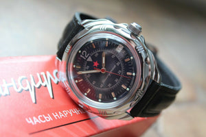 Vostok Komandirsky Russian Military Wrist Watch # 211398 NEW