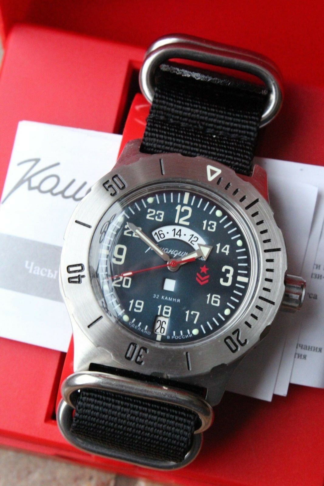 Vostok Komandirsky  Mechanical Automatic Wrist Watch K-35 350753