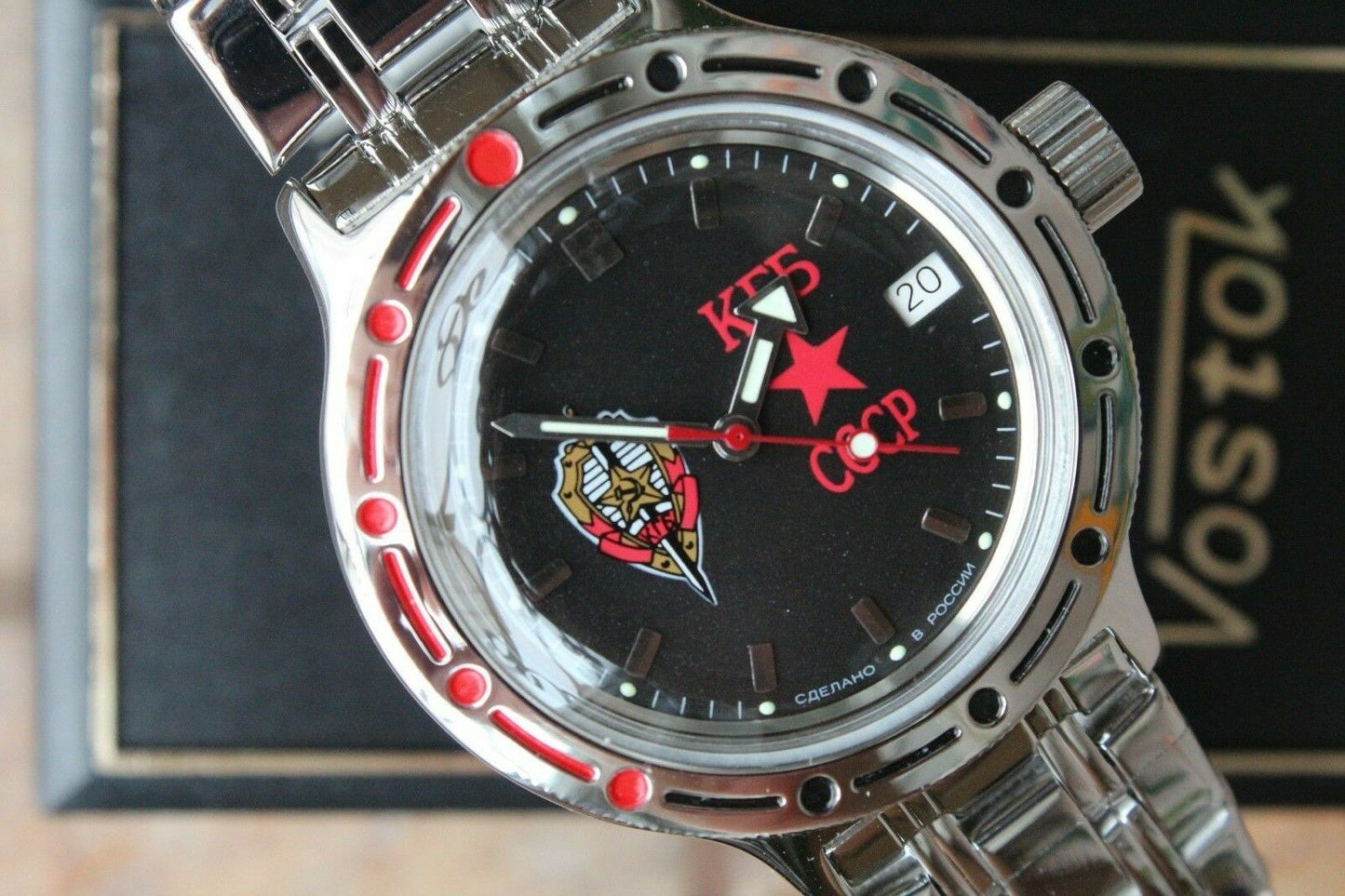 Vostok Amphibian Mechanical Russian wrist watch 420457