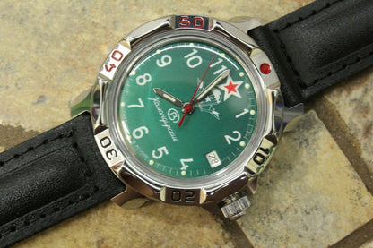 Vostok Komandirskie Mechanical Military Russian wrist watch Airborne 811307