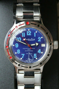 Russian Mechanical Automatic Wrist Watch VOSTOK AMPHIBIAN DIVER 420382