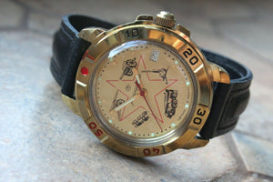 Vostok Komandirsky Military Wrist Watch # 439213 NEW