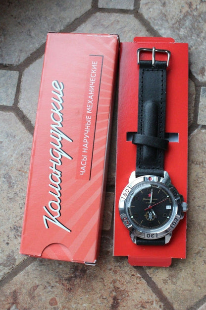 Vostok Komandirsky Military Wrist Watch # 431296 NEW