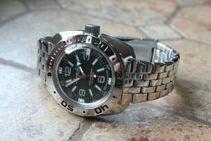 Russian Mechanical Automatic Wrist Watch VOSTOK AMPHIBIAN DIVER 710640