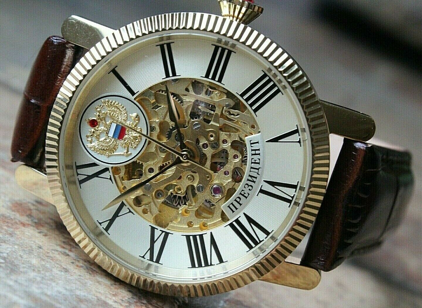 Russian President 4506160 Mechanical Automatic Men's Wrist Watch Poljot