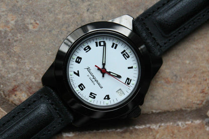 Vostok Komandirsky Auto Russian Military Wrist Watch # 646578 NEW
