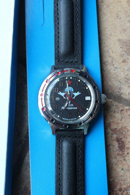 Vostok Komandirsky Auto Russian Military Wrist Watch # 921288 NEW