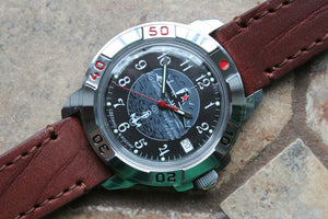Vostok Komandirsky Military Wrist Watch Premium Leather Band # 431831-l2 NEW