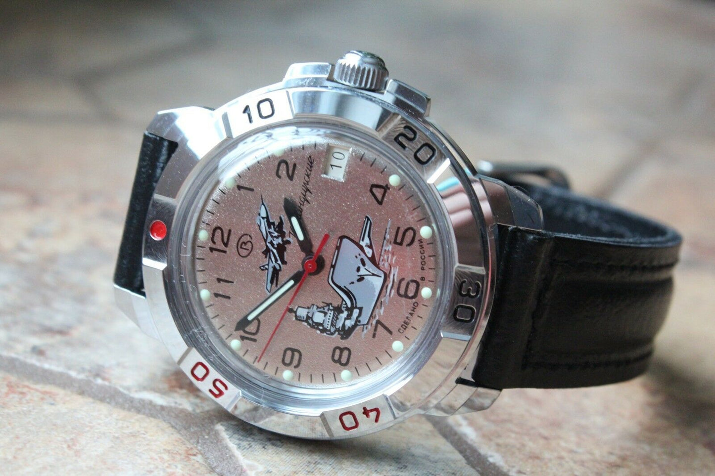 Vostok Komandirsky Military Wrist Watch # 431817 NEW