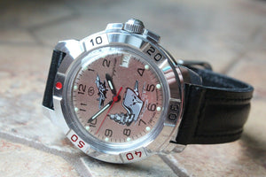 Vostok Komandirsky Military Wrist Watch # 431817 NEW