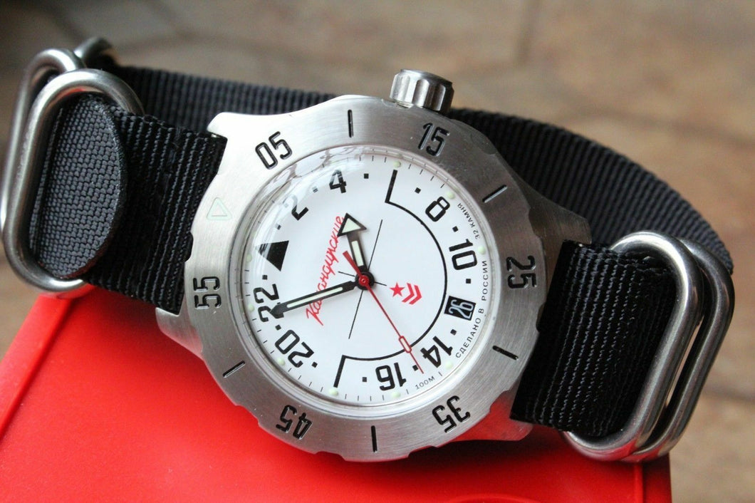 Russian Mechanical Automatic Wrist Watch VOSTOK Komandirsky K-35 350607