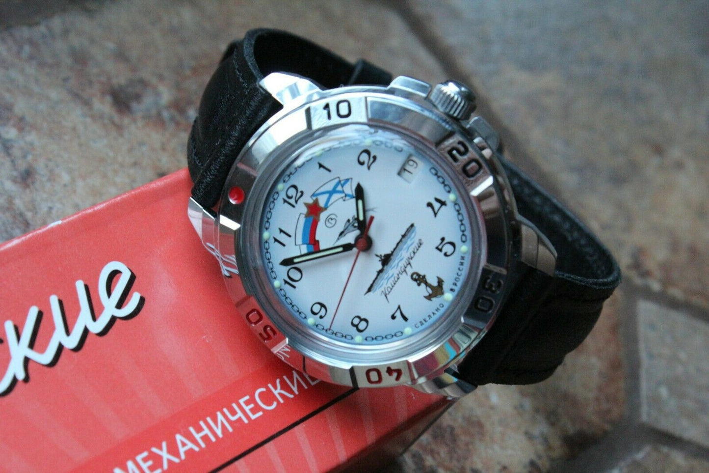 Vostok Komandirsky Military Wrist Watch # 431241 NEW