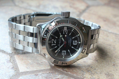 Russian Mechanical Automatic Wrist Watch VOSTOK AMPHIBIAN DIVER 100315