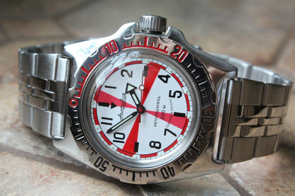 Russian Mechanical Automatic Wrist Watch VOSTOK AMPHIBIAN DIVER 110750
