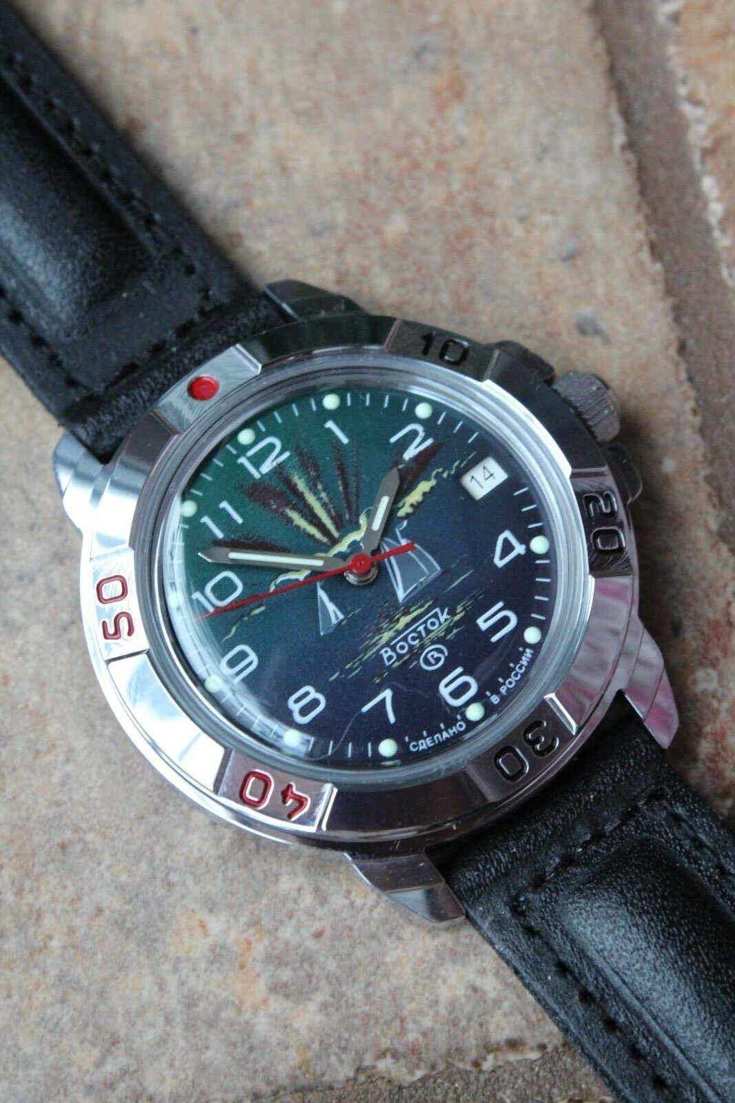 Vostok Komandirsky Military Wrist Watch # 431976 NEW