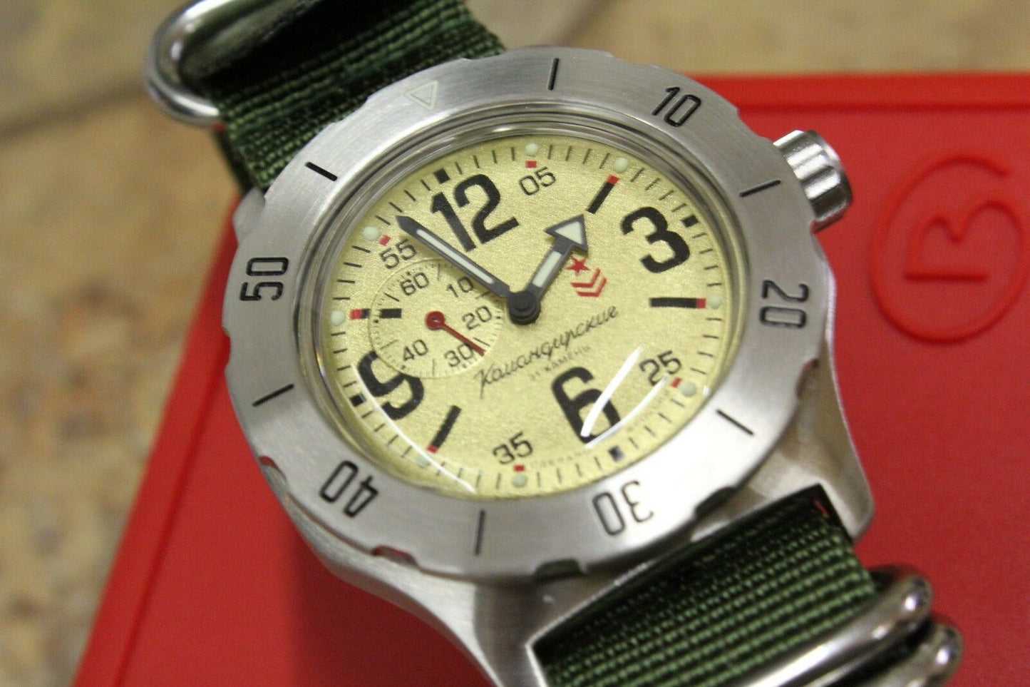 Vostok Komandirsky Mechanical Automatic Wrist Watch K-35 350749