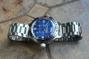 Russian Mechanical Automatic Wrist Watch VOSTOK AMPHIBIAN DIVER 420331