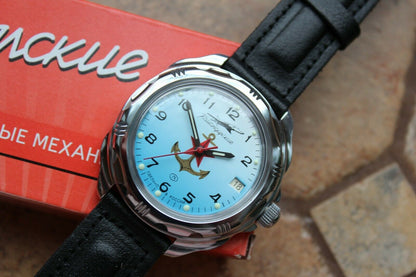 Vostok Komandirsky Russian Military Wrist Watch # 211084 NEW