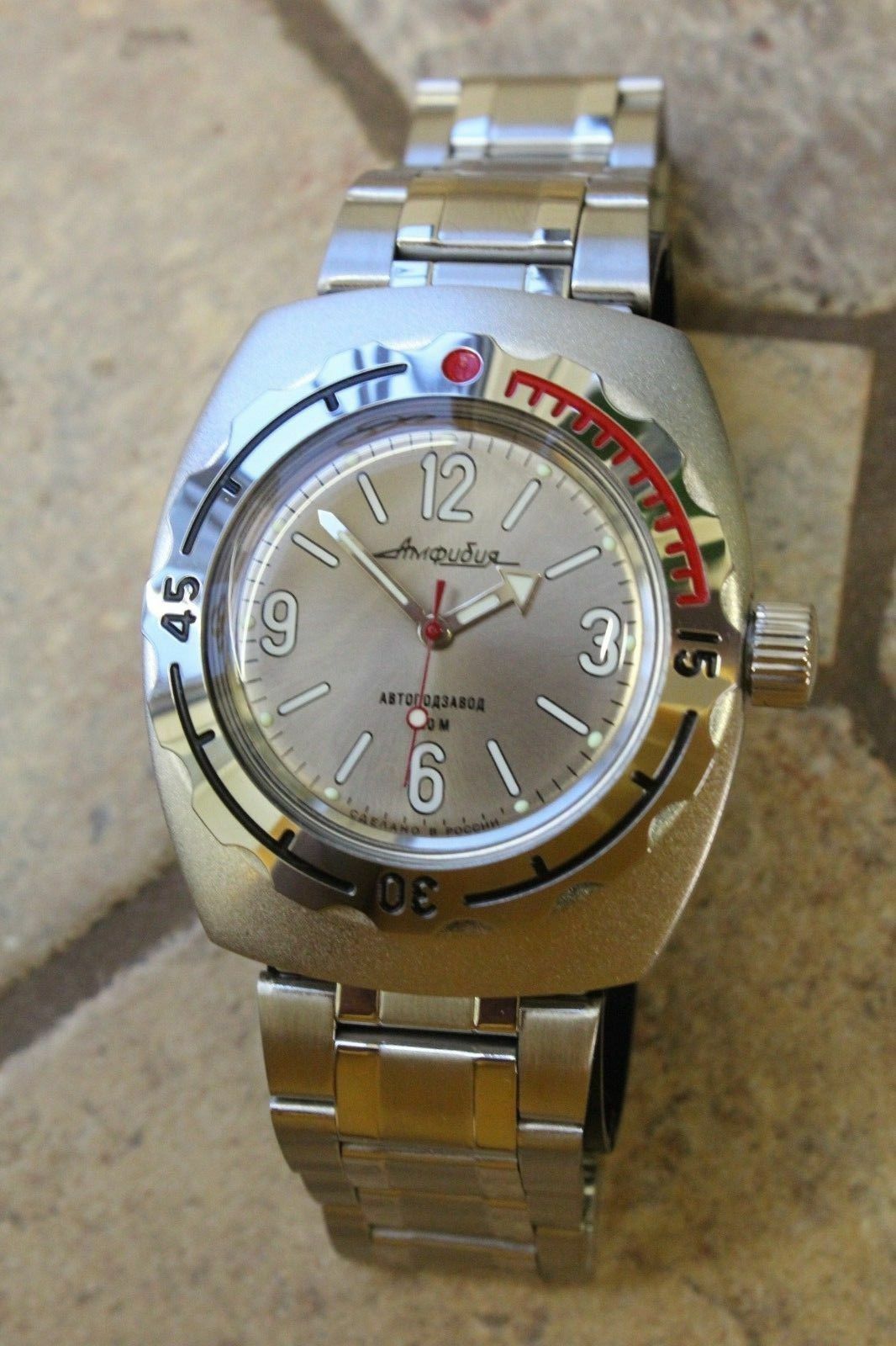Russian Mechanical Automatic Wrist Watch VOSTOK AMPHIBIAN DIVER 090661