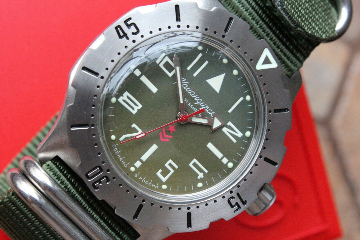 Vostok Komandirsky Mechanical Automatic Wrist Watch K-35 350746